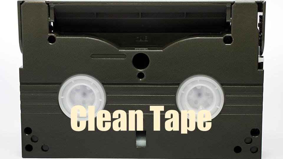 Clean 8mm Tape for DVD Conversion