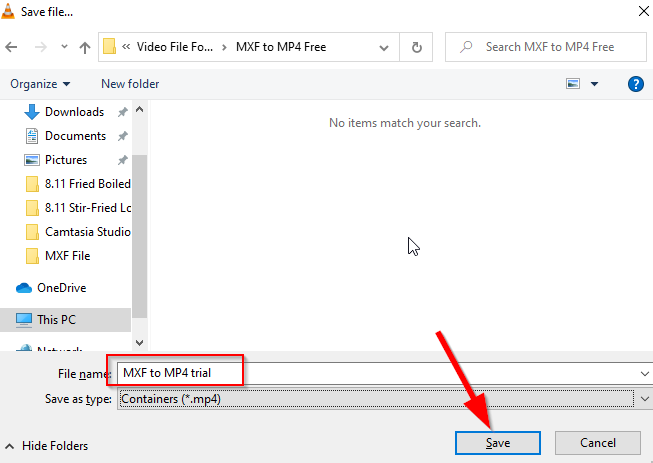 convert MXF to MP4 free VLC 5
