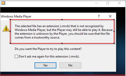 RMVB Playback on Windows Media Player