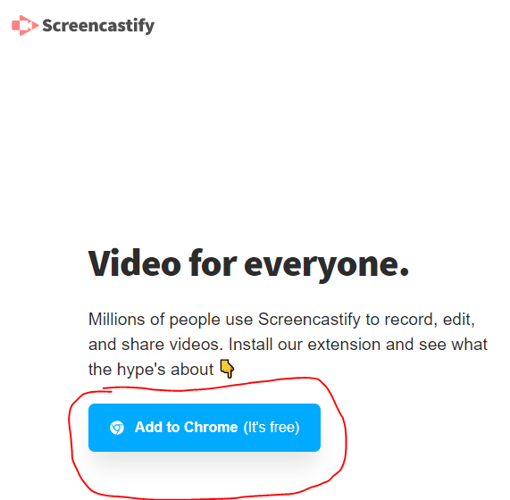 adding Screencastify to your Chrome browser 1