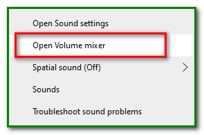 raise the volume level in the volume mixer console  for no sound on youtube video