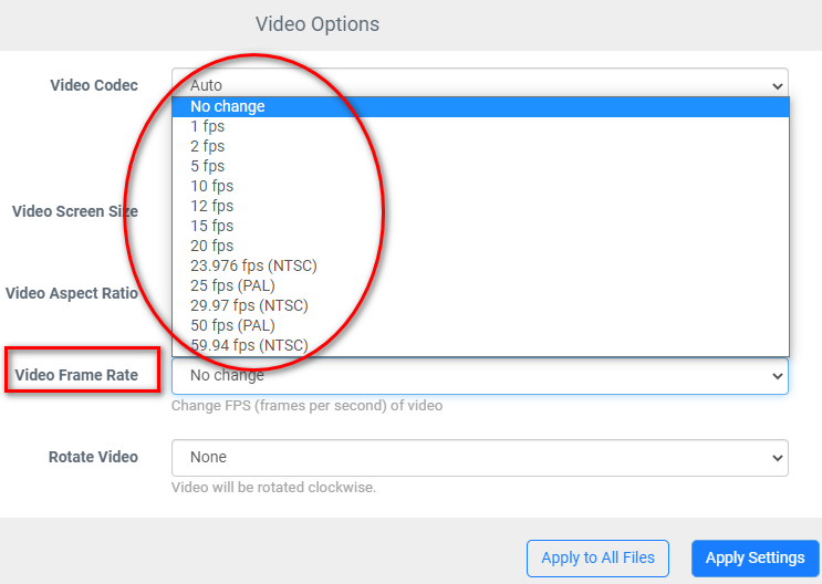 online video frame rate converter 2