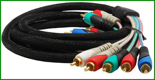 Cable box component video cables