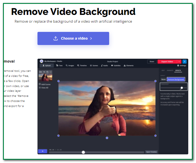 Remove Video Background without Green Screen Kapwing 3