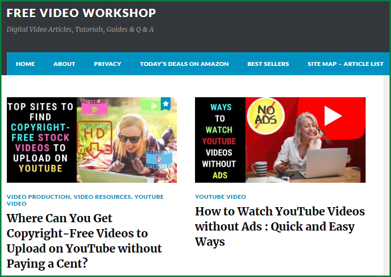 Make money with a video website - video help site