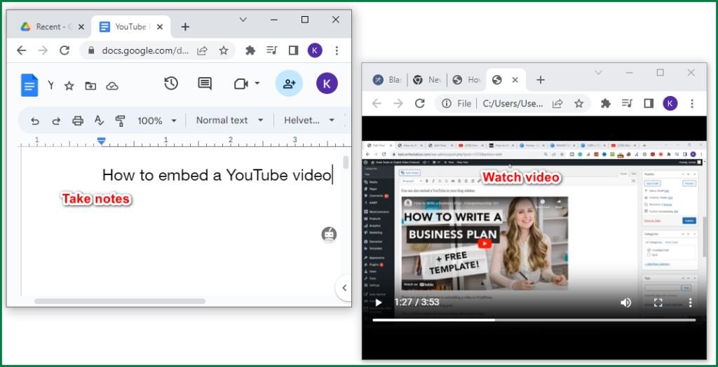 Play video and audio files on the chrome browser without installing an extension
