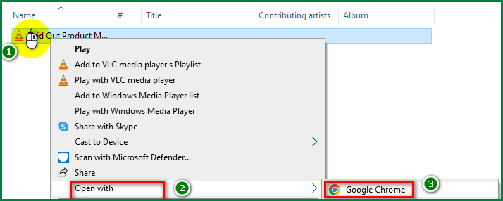 Media file playback on Chrome without an extension