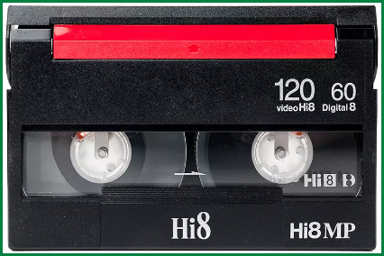 Hi8 vs MiniDV: Hi8 tape.