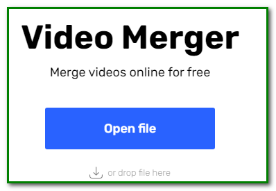 free online video cutter joiner without  watermark - open file