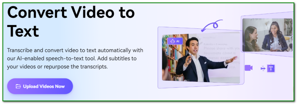 Media.io - convert video to text