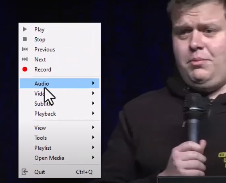 Change the Audio Language in VLC Media Player - Select Audio