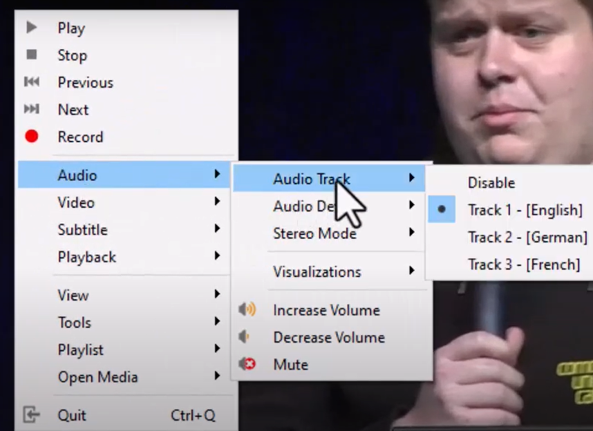 Change the Audio Language in VLC Media Player - Choose Language