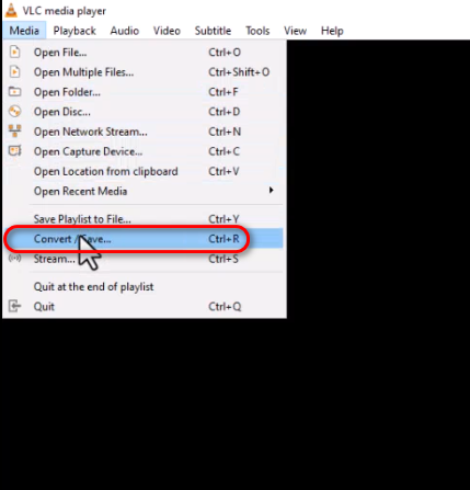 Convert  WAV to MP3 on VLC Media Player - Start VLC